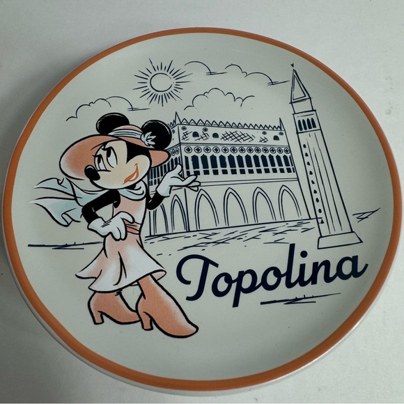 NWT. Disney Epcot Italy plates. Disney Parks Epcot World Showcase Italy Topolino - Picture 3 of 9